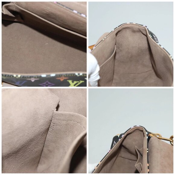 LOUIS VUITTON Monogram Multicolor Beverly MM Bag Black M40204 LV Auth 133184 - Picture 15 of 16